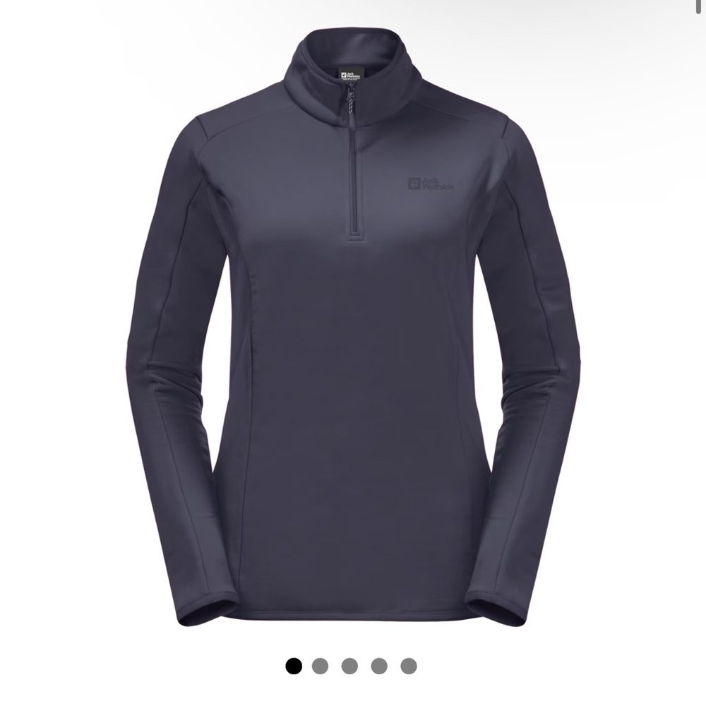 Jack Wolfskin Women's Baiselberg Half-Zip Fleece Jacket in graphite